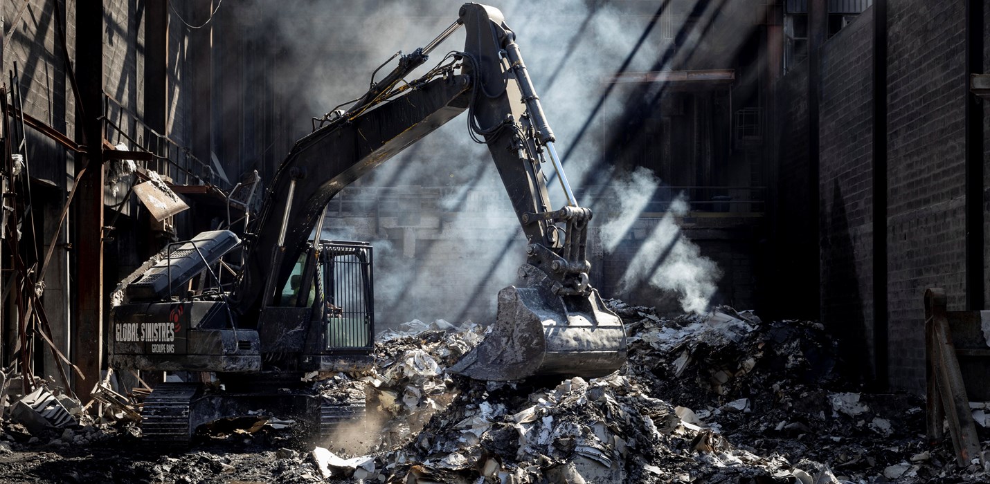 Démolition après sinistre