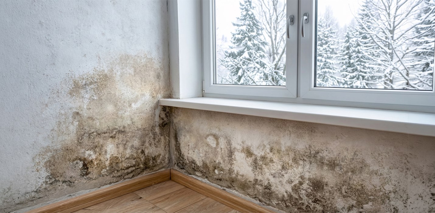 Danno da acqua causato da sottopunto di rugiada e condensazione