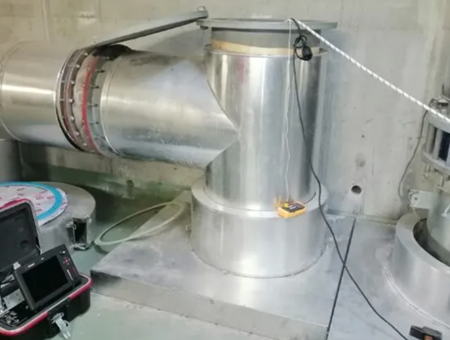 Utilisation d’une caméra haute résolution  : observation 2 canaux béton (intérieur)