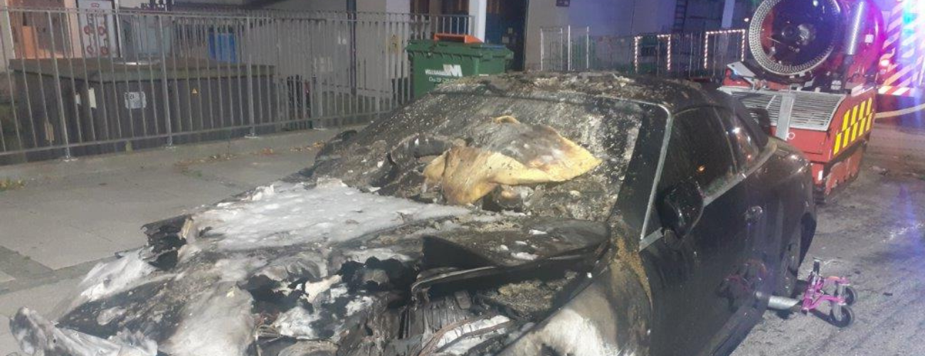 Car fire in parking garage prompts emergency response from Polygon DB 