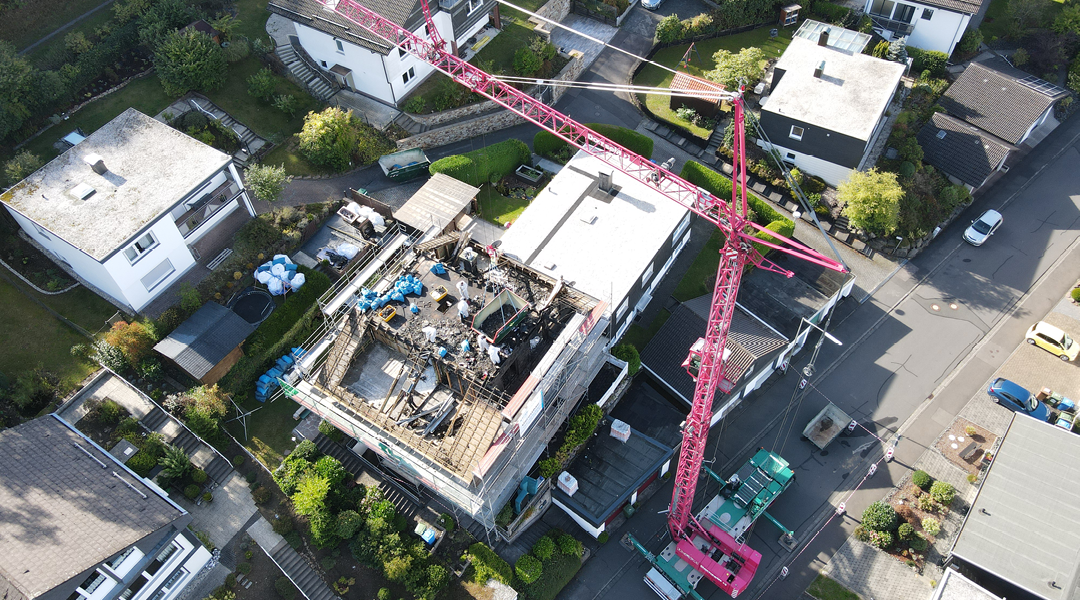 Sanierung nach Dachstuhlbrand