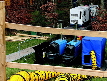 Polygon provides the correct environmental conditions to enable water tank repair