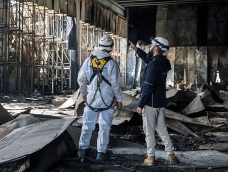 Restoration on a Major Fire Related Water Damage Claim