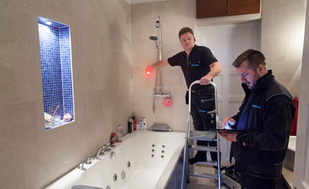 Slim herstel van de lekkage