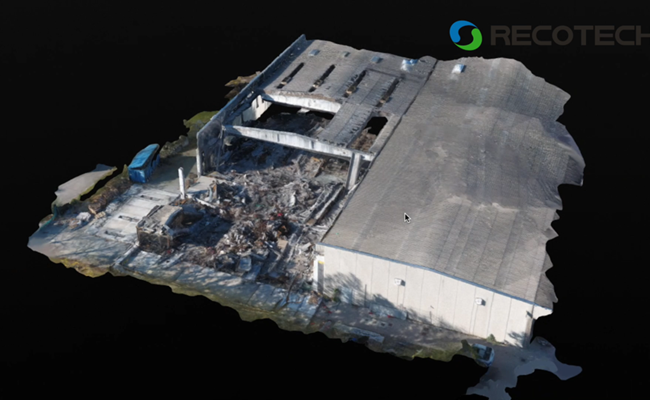 Grazie ai rilievi effettuati con il drone è possibile ottenere dei precisi layout in 3D per ottimizzare l'intervento.