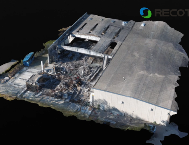 Grazie ai rilievi effettuati con il drone è possibile ottenere dei precisi layout in 3D per ottimizzare l'intervento.