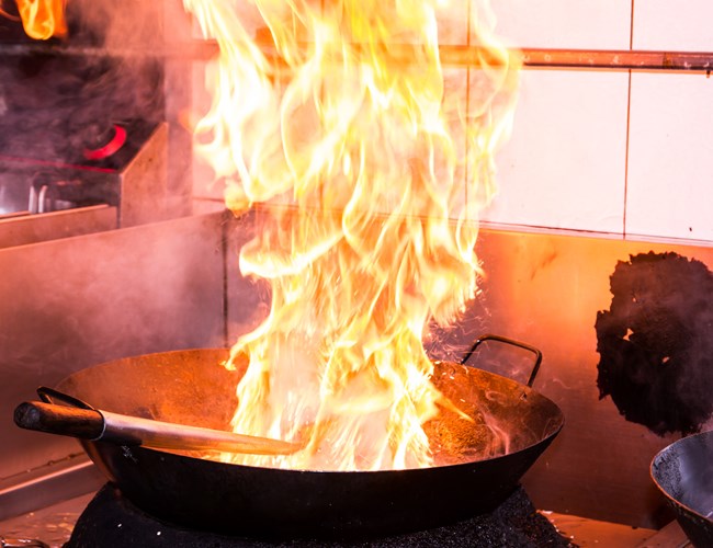 Polygon herstelt brandschade na vlam in de pan