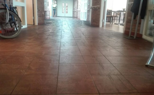 Vloer verpleeghuis na brand