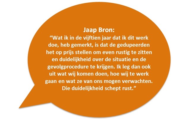 Polygon specialist schept rust voor gedupeerde na brand