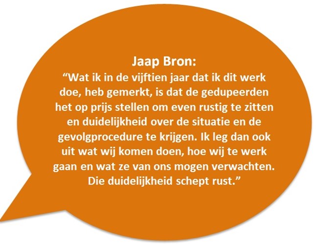 Polygon specialist schept rust voor gedupeerde na brand