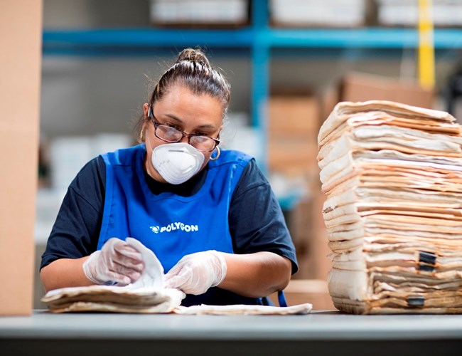 Polygon expert herstelt beschadigde documenten