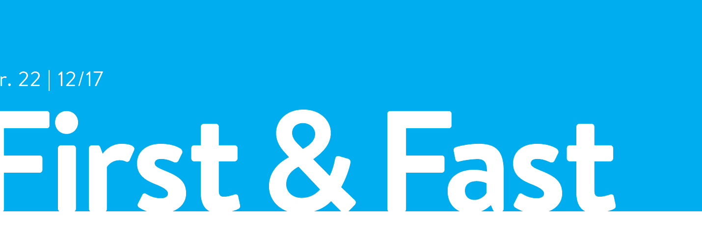 Lees nu de nieuwe First & Fast!