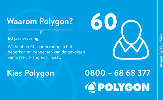 Kies Polygon. Wij hebben 60 jaar ervaring in schadeherstel