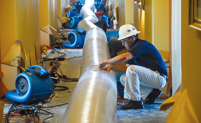 Polygon droogt waterschade in nieuwbouwhotel voor oplevering