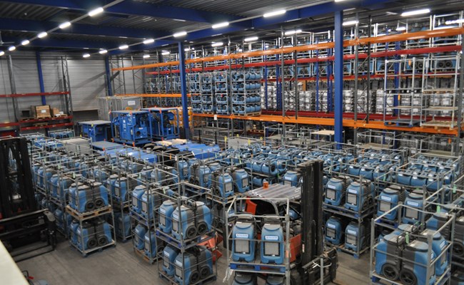 Polygon Eurostock, altijd voldoende apparatuur om schade snel te herstellen