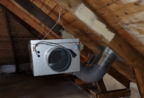 Sanering, bygg-och ventilationsteknik då bästa möjliga förutsättningar för optimal inomhusmiljö på vindarna ska skapas.