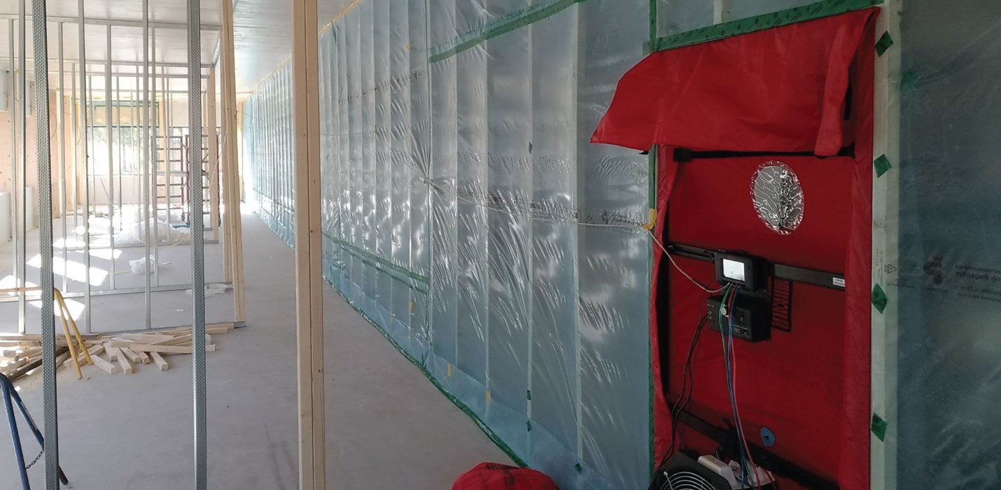 Fuktsäkert modulbygge i Täby Park