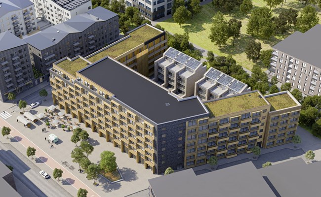 Polygon - Fuktsäkert modulbygge i Täby Park