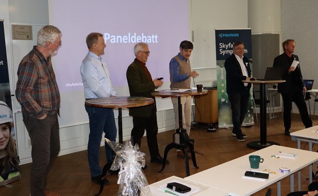 Polygons Skyfallssymposium 2024 - paneldebatt. 
