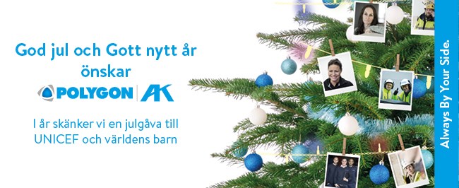 God Jul och Gott Nytt År önskar Polygon Group