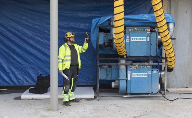 temporärt klimat TCS byggklimat