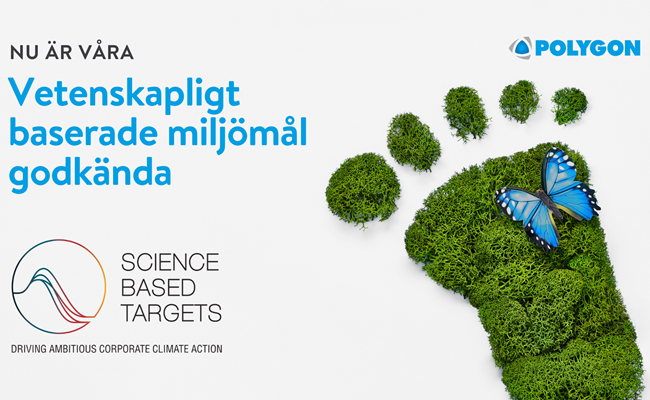 SBTi godkänner Polygons kortsiktiga vetenskapligt baserade mål för utsläppsminskning 