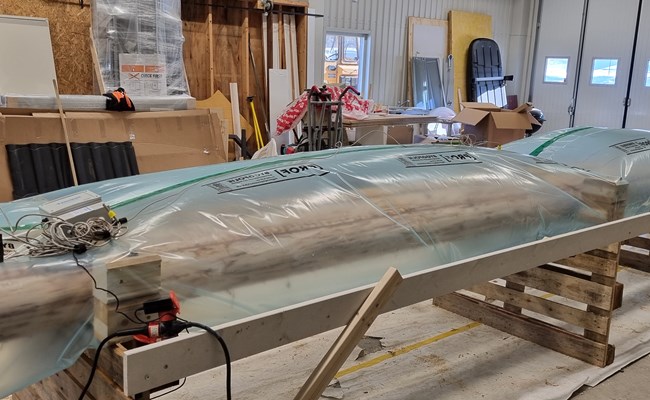 Polygon torkar dekorativa granstockar