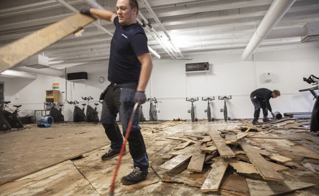 Skadehantering vid översvämning