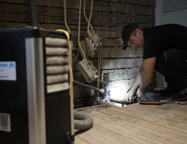 torkning och fuktmätning